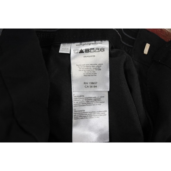 Galvin Green Noah Mens Golf Black 30x30 Breathable Performance Trousers Pants - Picture 7 of 12